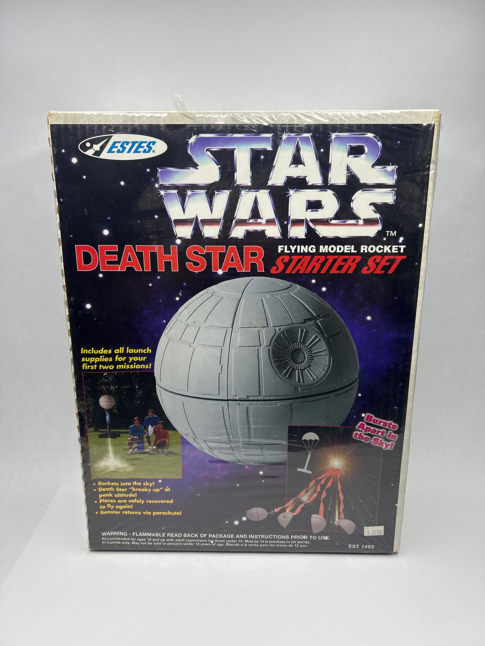Sealed Star Wars DEATH STAR Flying Model Rocket Starter Set by Estes, 1997, Factory Shrinkwrap (1 of 3)