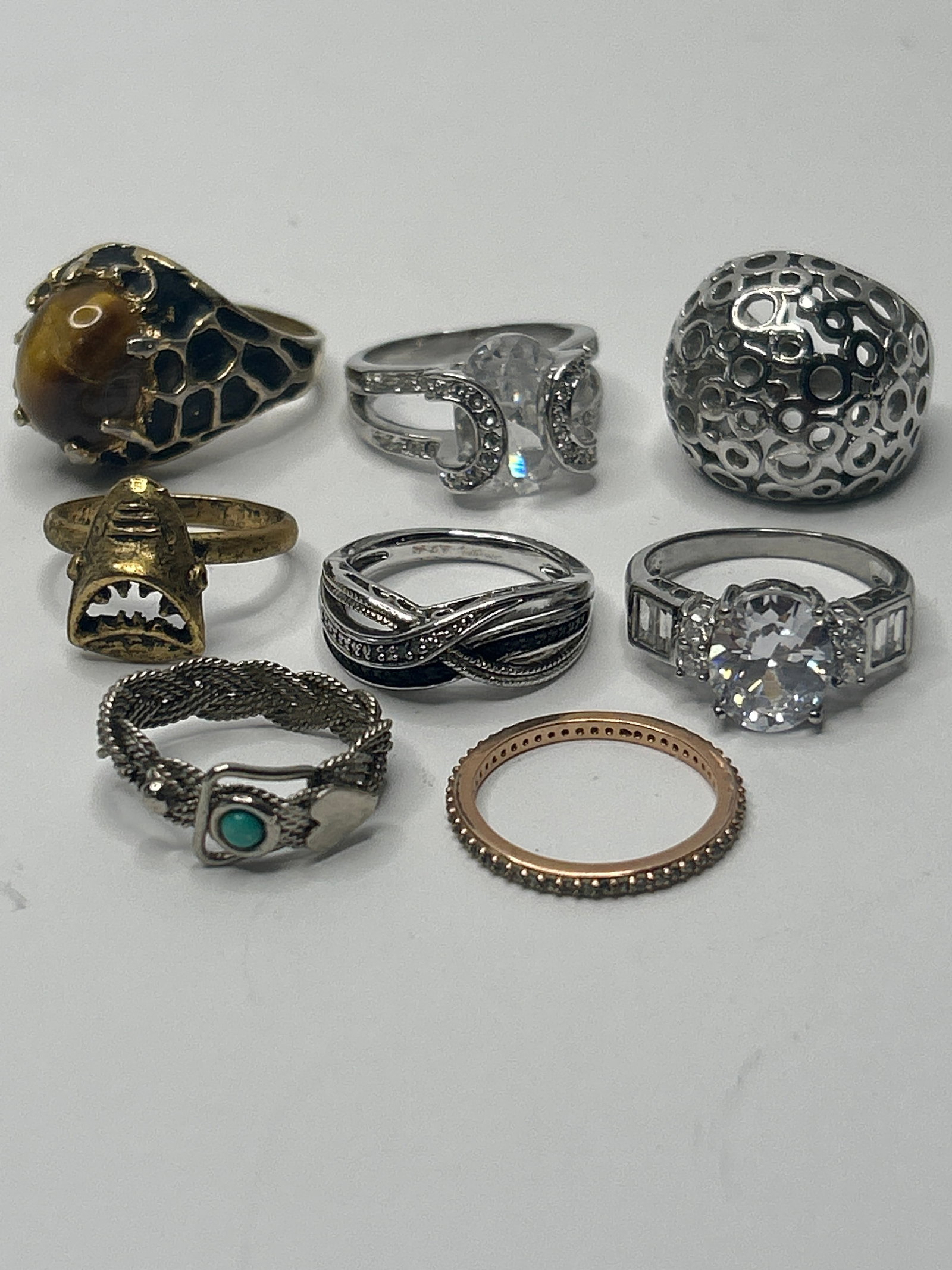 Fashion Ring Collection, Various Styles and Sizes, Gold and Silver Toned with Stones (1 of 3)
