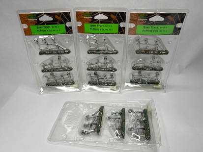 SPOOKY TOWN - Four (4) Packs Unopened, BONE FENCE, Each Package Set of 3: Bidding on this item will be indication that the Bidder acknowledges that they have read and agreed to the Terms and Conditions posted to this Auction