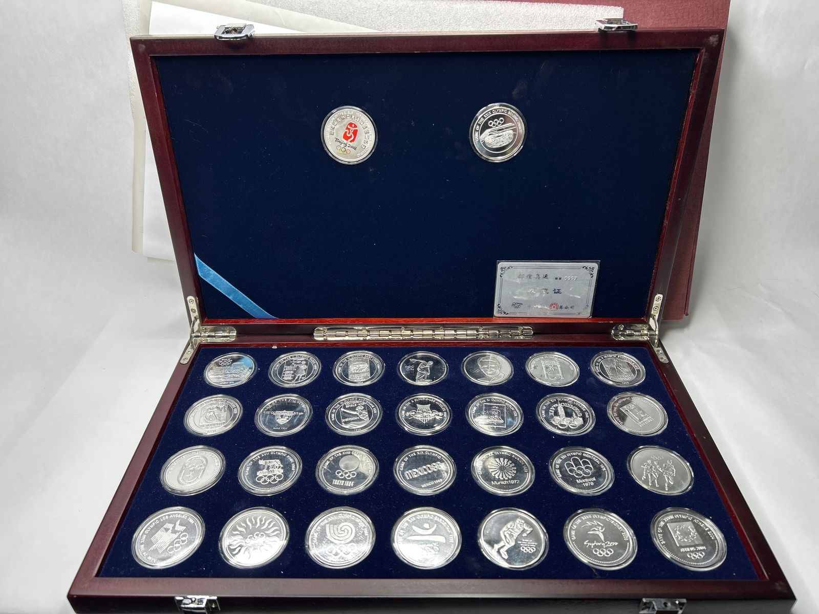 2008 Box Set of Commemorative Silver Plated Medals for Olympic Games Hosted in Beijing, China (1 of 12)