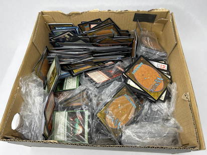 MAGIC The Gathering Playing Cards, Over 6 lbs of Assorted Cards, Some in Bags, Most Loose: Box is 12"x12"x5" Bidding on this item will be indication that the Bidder acknowledges that they have read and agreed to the Terms and Conditions posted to this Auction