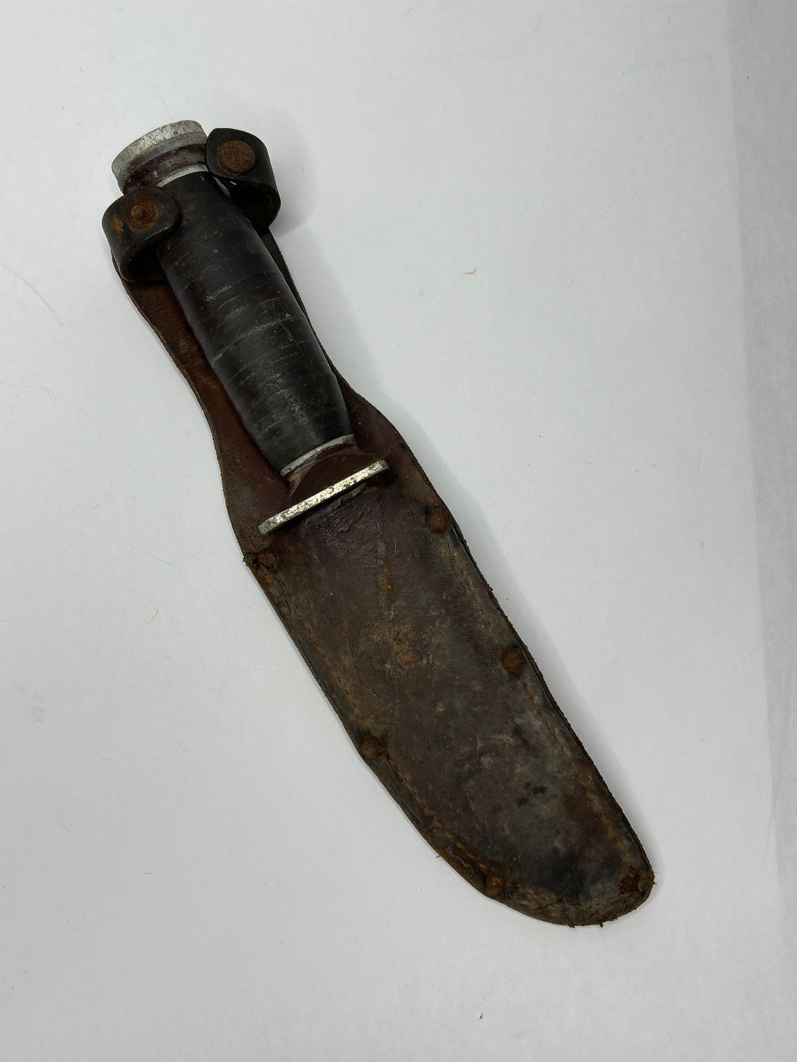 Vintage Schrade Walden H15 Fixed Blade Knife and Sheath, Blade 5" (1 of 4)