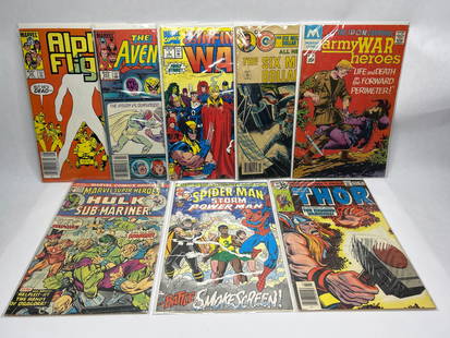 Bagged & Boarded Comic Assortment - Hulk, Thor, army WAR heroes, and more!: **Bidding on this lot is acceptance of Terms & Conditions found in the Auction Details section at the top of our Auction. Bidder agrees all questions should be submitted prior to placing a bid.**