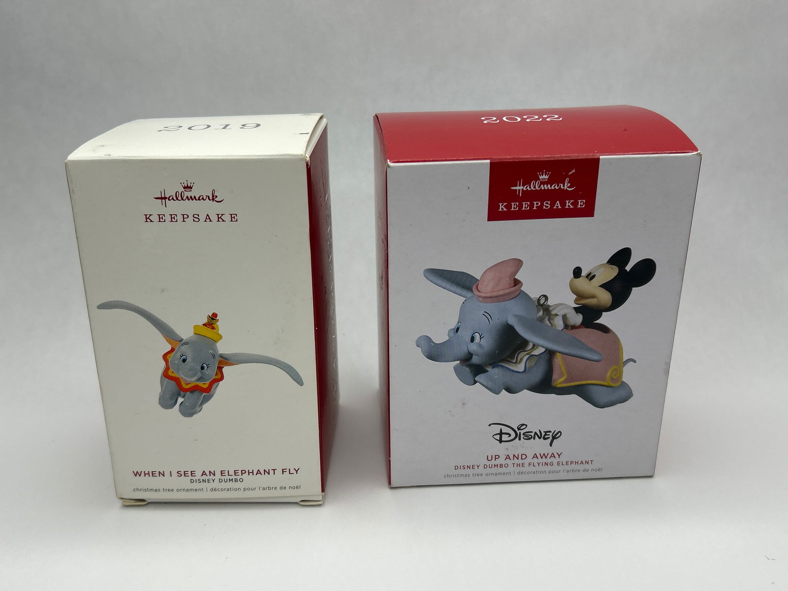 Disney DUMBO Hallmark Keepsake Ornaments - Flying Elephant, Mickey Mouse, With Boxes (1 of 4)