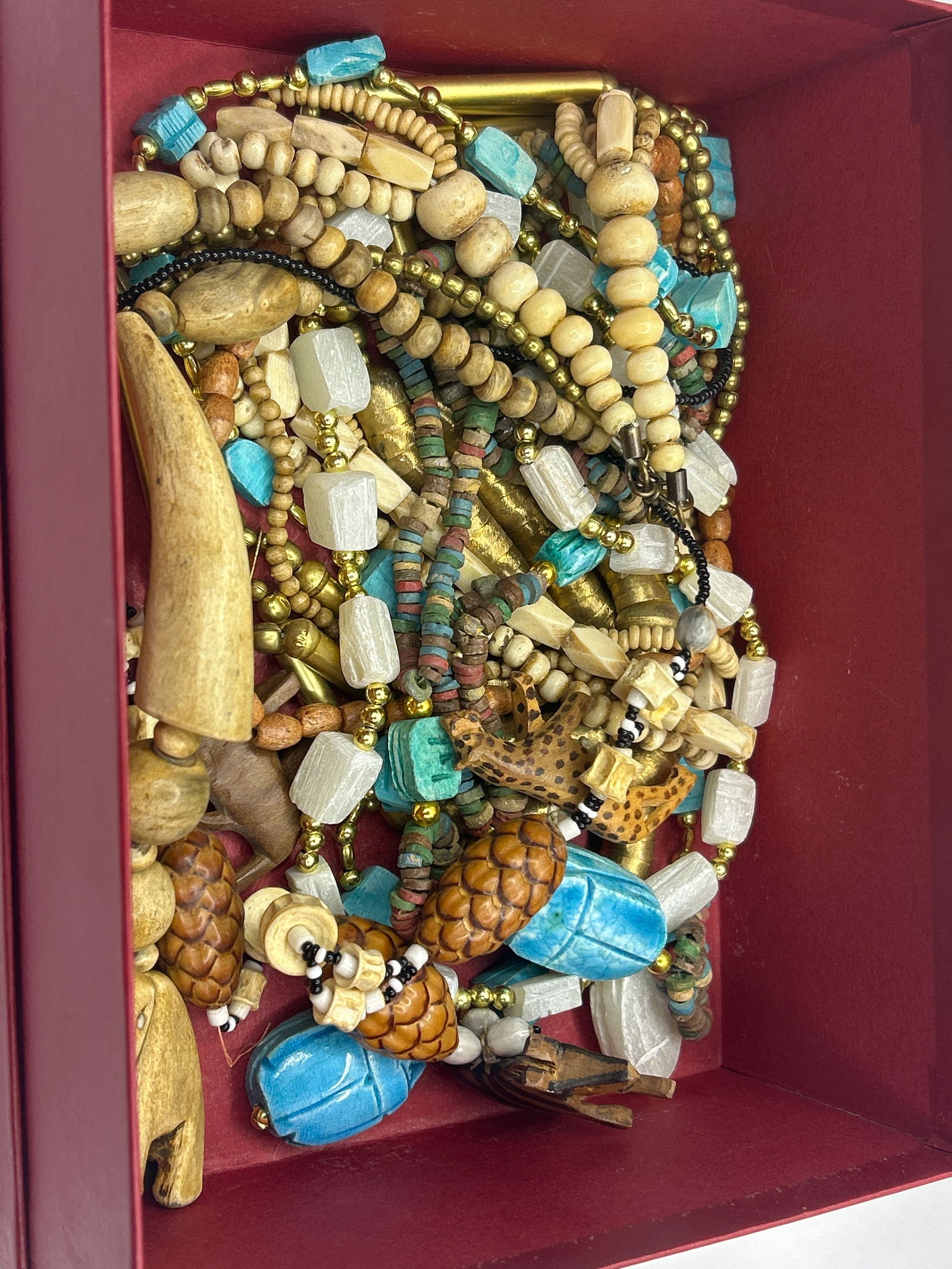 Collection of (7) Handcrafted Beaded Necklaces from International Travel, Tribal & Safari Styles (1 of 5)