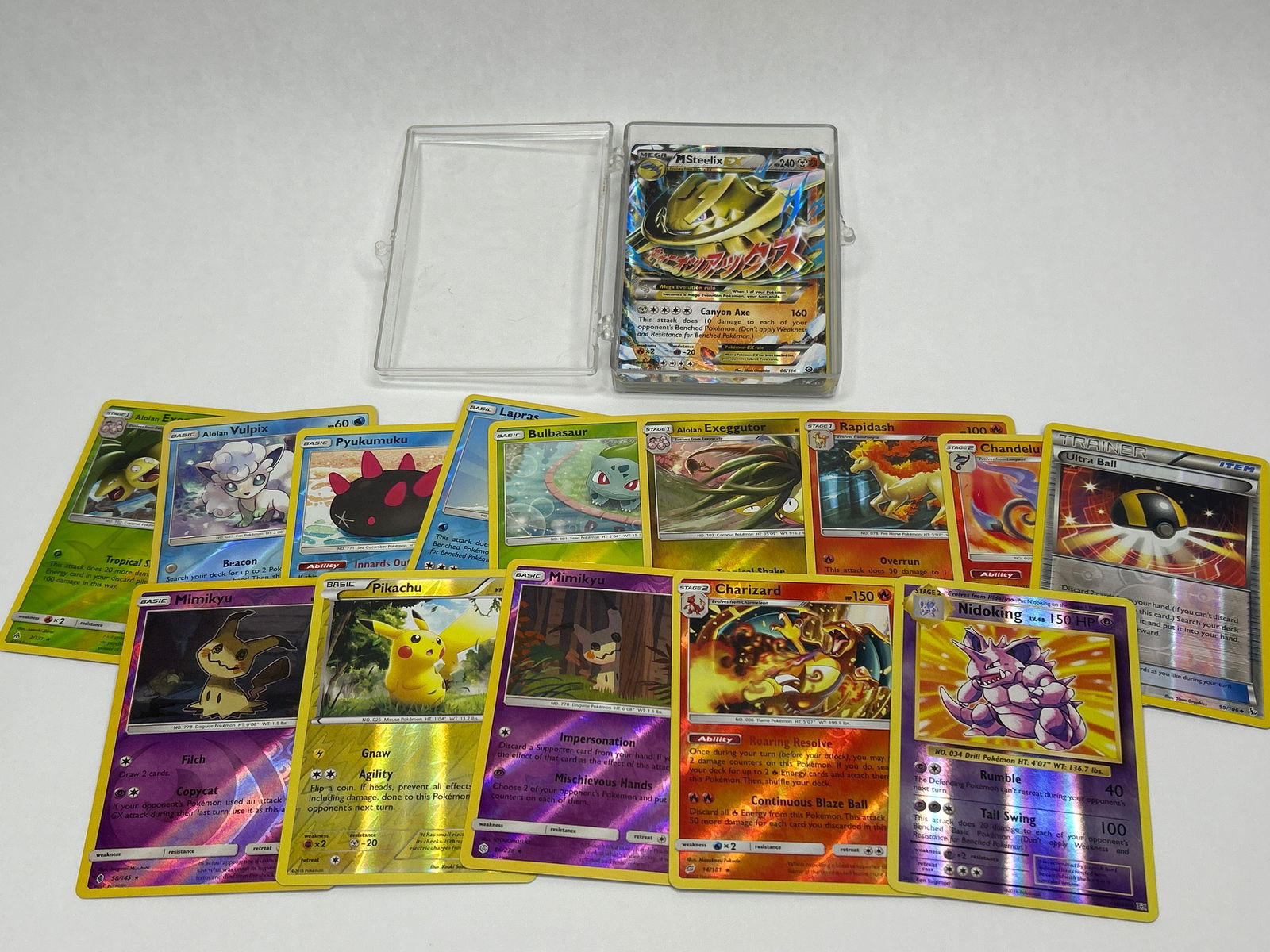 Pokemon TCG Trading Cards, Collection of all Holographic Cards, in Plastic Case (1 of 6)