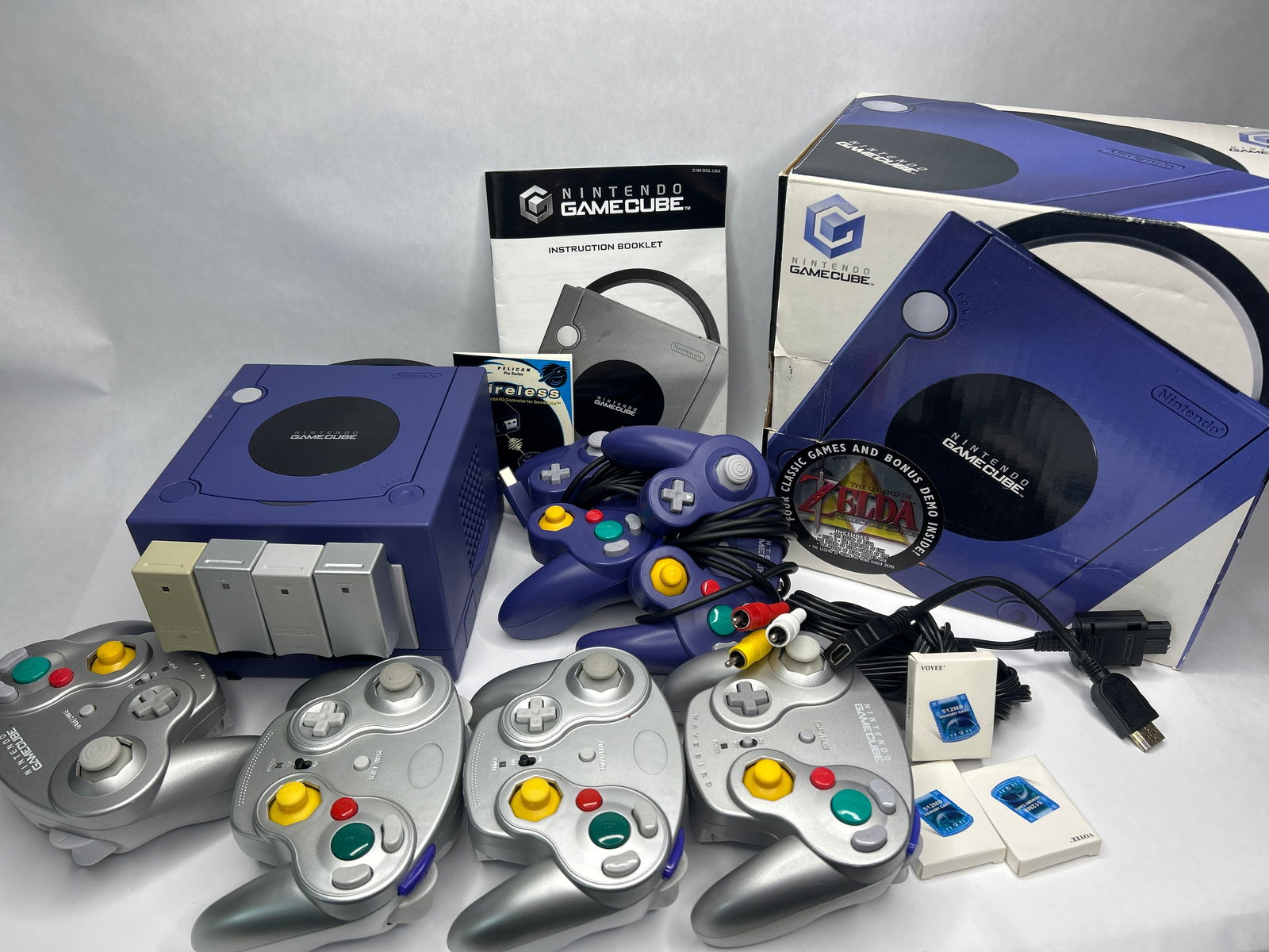 Nintendo GAME CUBE System, Controllers, Box, Incomplete, See Photos, All parts shown included (1 of 6)