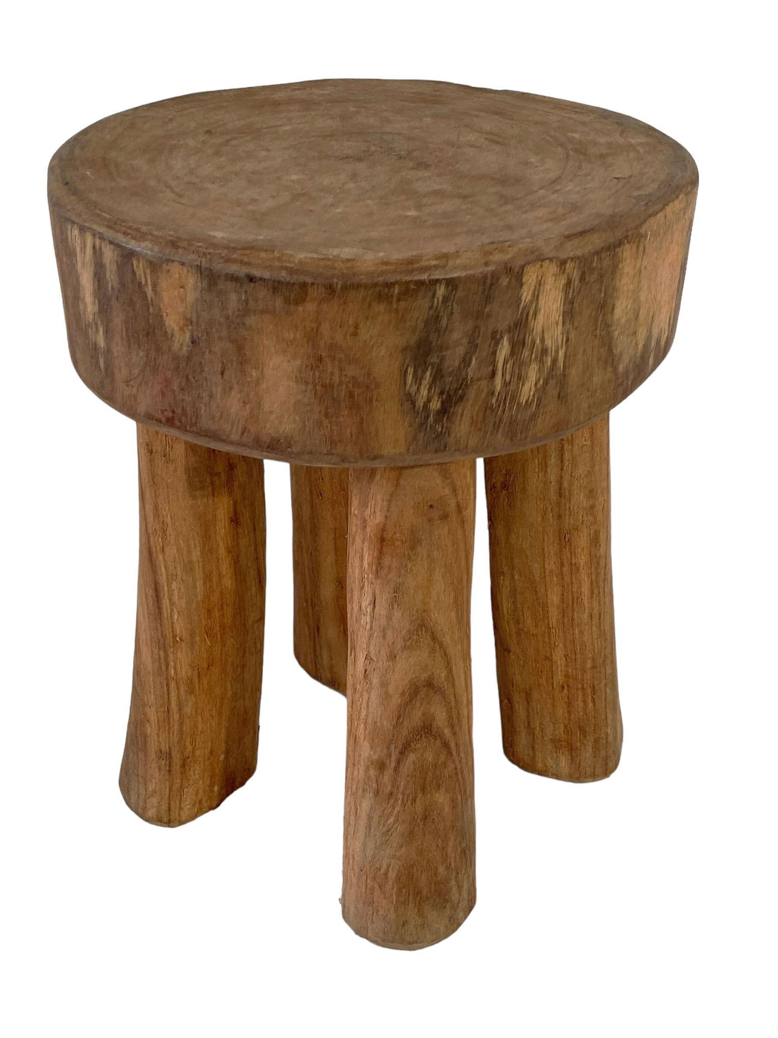 African Vintage Carved Wood Milk Stool Hehe Gogo People Tanzania 11.5" H (1 of 6)