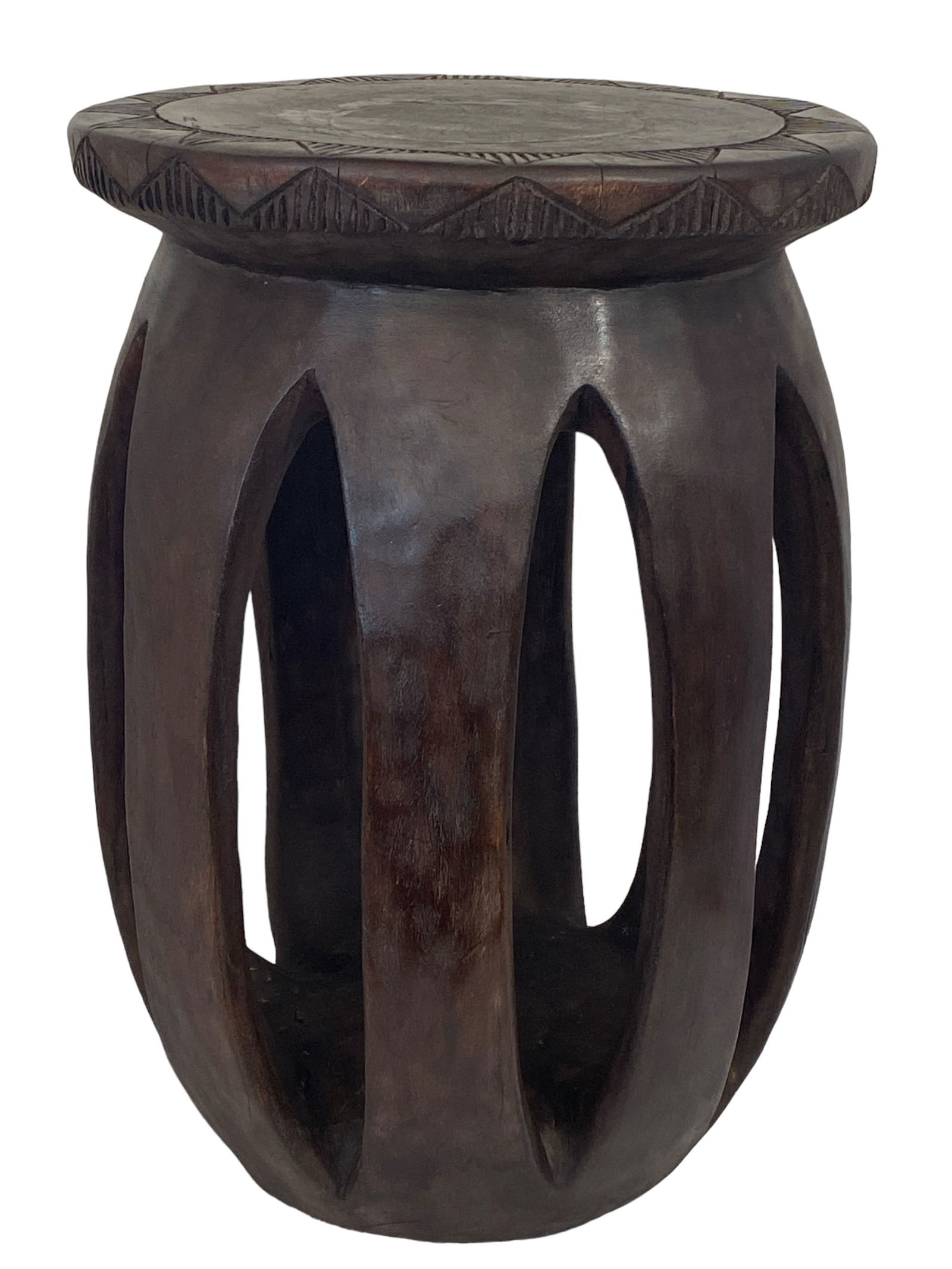 African Large Baga Stool / Small Table Guinea-Bissau - 18.5 In. High (1 of 6)