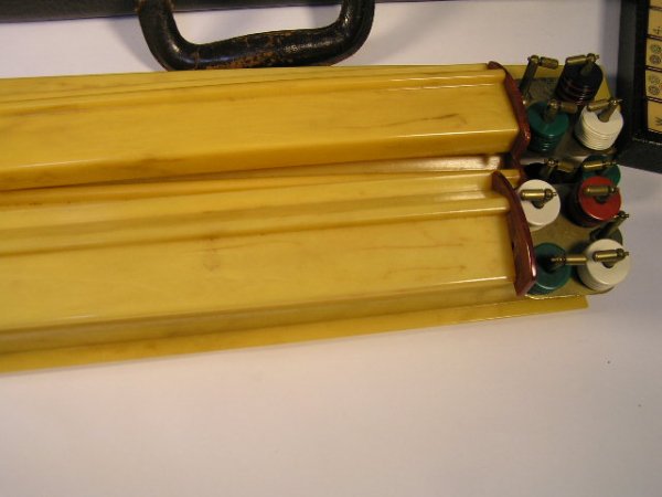 ANTIQUE MAH MA JONG SET IN CASE JOKER - 3