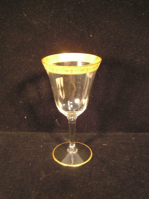 TIFFIN LOTUS GOLD BANDED GLASSWARE - LOT OF 12 WI - 2