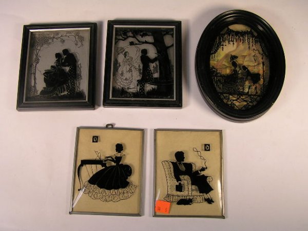 VINTAGE SILLOUTTE LOT OF 5