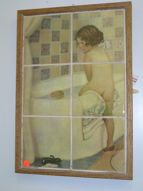 VICTORIAN STYLE TILE MURAL BABE & BATH