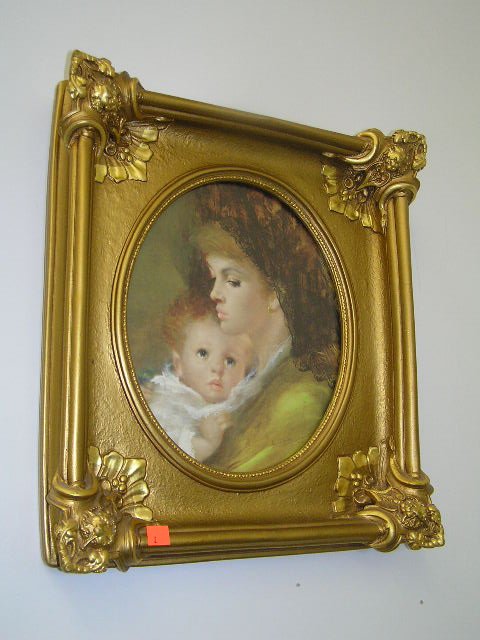 VICTORIAN STYLE MOTHER & CHILD PICTURE