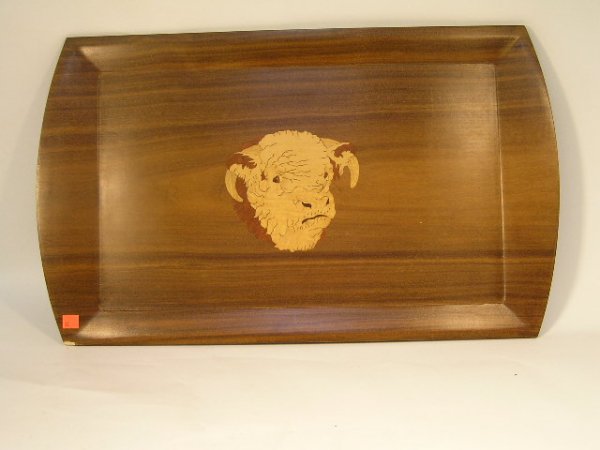 ARMON & HAMMER TRAY W/ INLAID BULL - ADVERTISING