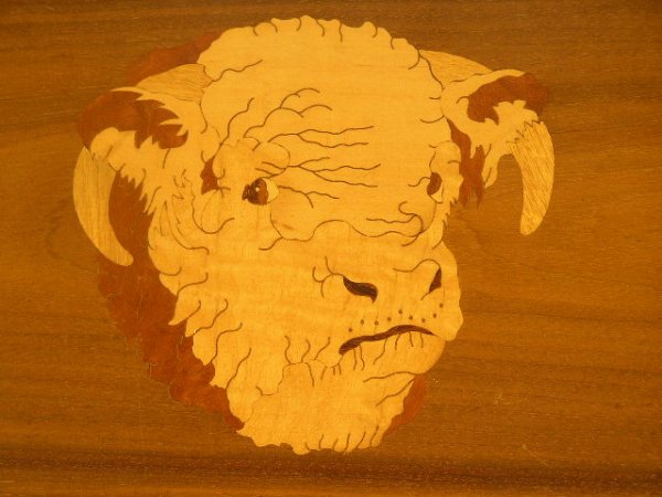 ARMON & HAMMER TRAY W/ INLAID BULL - ADVERTISING - 2