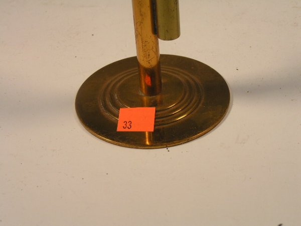 ART DECO CHASE COPPER & BRASS BUD VASE - 2