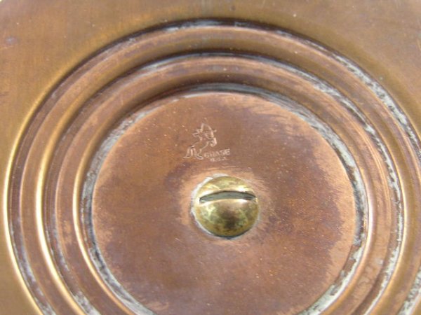 ART DECO CHASE COPPER & BRASS BUD VASE - 3