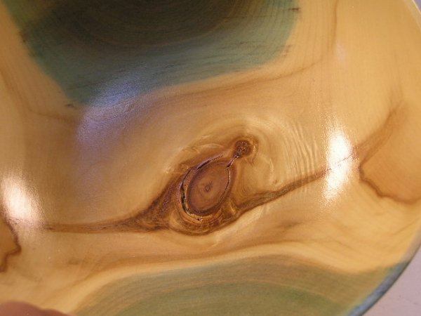VINTAGE CARVED ASPEN WOOD BOWL - TOM FRINK - 2