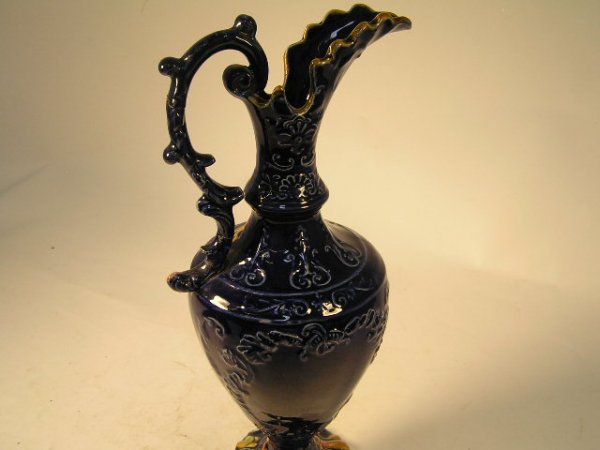 FANTASTIC EUROPEAN MAJOLICA GLAZE ROMANTIC SCENE - 3