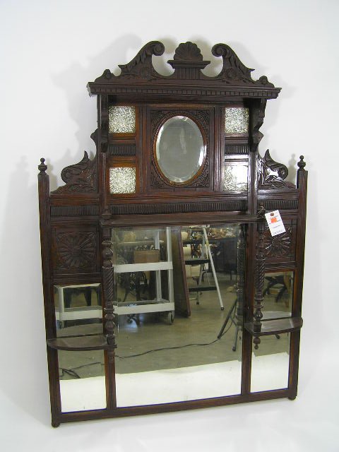 ANTIQUE AMERICAN BACK BAR C. 1880