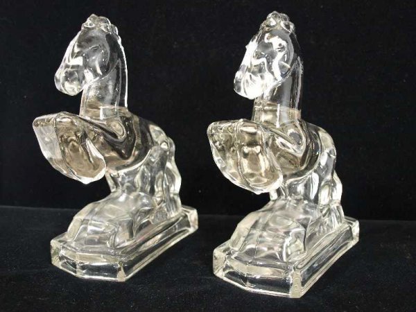 PR HEISEY REARING HORSE BOOK ENDS