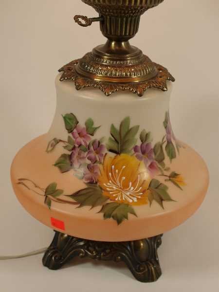 VINTAGE GONE WITH THE WIND LAMP - HANDPAINTED - 2
