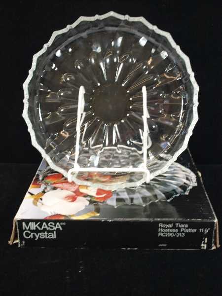 MIKASA CRYSTAL HOSTESS PLATTER