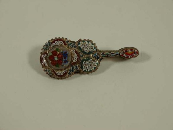 VINTAGE ITALIAN MOSIAC GUITAR PIN - 2
