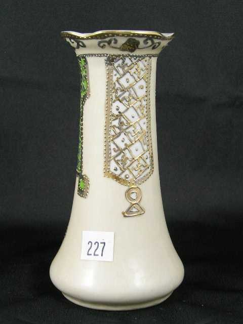 Nippon Marimotto Brothers Hatpin Holder: Measures 6.25" tall