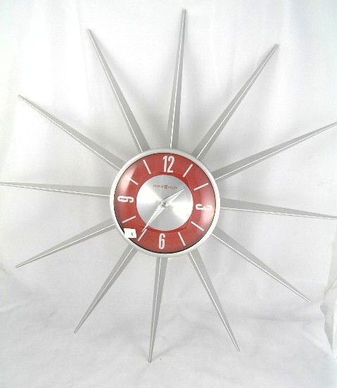 4 Contemporary Howard Miller Sunburst Clock 4 Contemporary Howard Miller Sunburst Clock