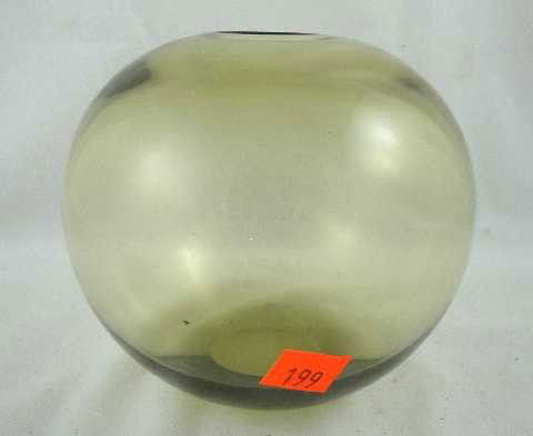 VTG Danish Art Glass Vase - Holmegaard: Signed on bottom - Measures 5"H