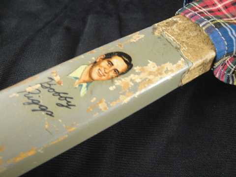 Raquette De Tennis Vintage Bois Bobby Riggs Signature, Grip 4 5/8 M, Seamless, USA
