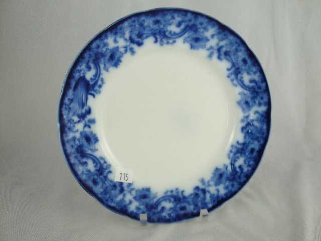 FLOW BLUE PLATE - MILLROSE DOULTON: MEASURES 9.25" DIA