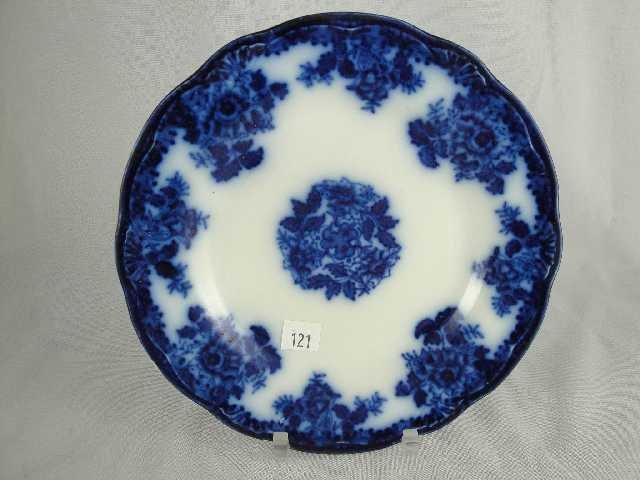 FLOW BLUE PLATE - WALDORF: MEASURES 9" DIA