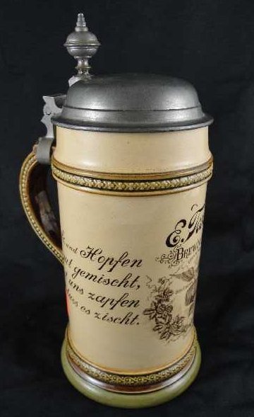 VILLEROY & BOCH METTLACH 2140 STEIN: MEASURES 9"