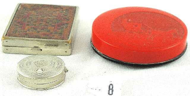 VTG LOT OF 3 COSMETIC COMPACTS: MARVELOUS, 2 UNMARKED`