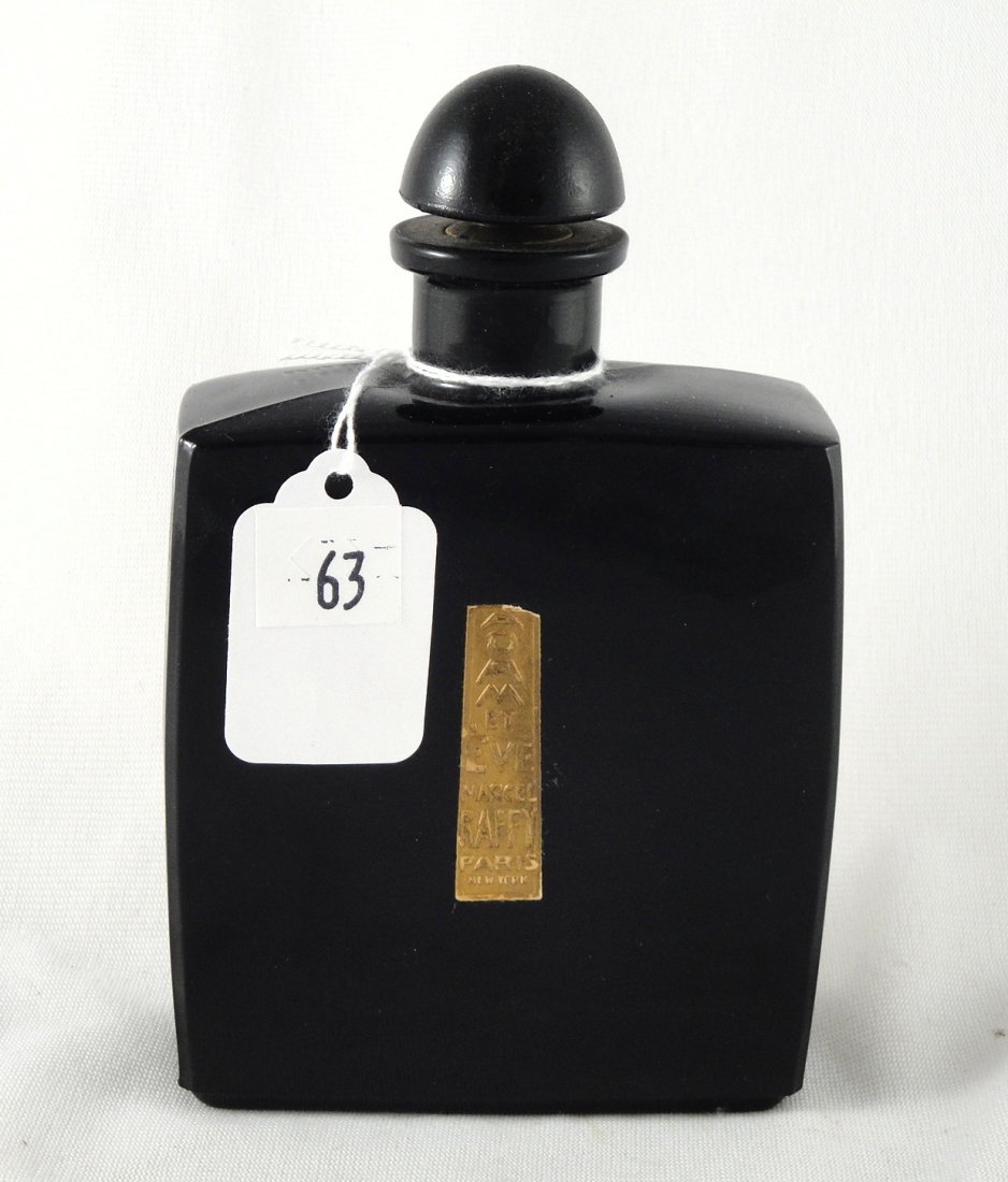 ADAM AND EVE MARCEL RAFFY BOTTLE 1923: MEASURES 6" TALL