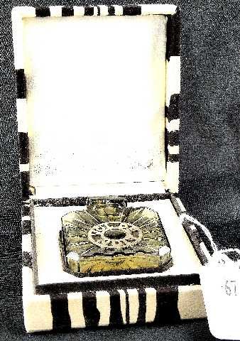 GUERLAIN VOL DE NUIT IN BOX: BOTTLE MEASURES 3" TALL