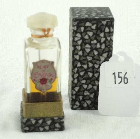 RICHARD HUDNUT - ROSE OF OMAR: BOTTLE IN BOX MEASURING 3" TALL - UNOPENED