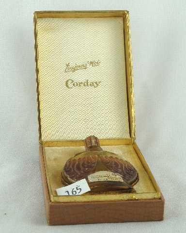 CORDAY TOUJOURS MOI IN BOX: EMPTY - BOTTLE MEASURES 3" TALL