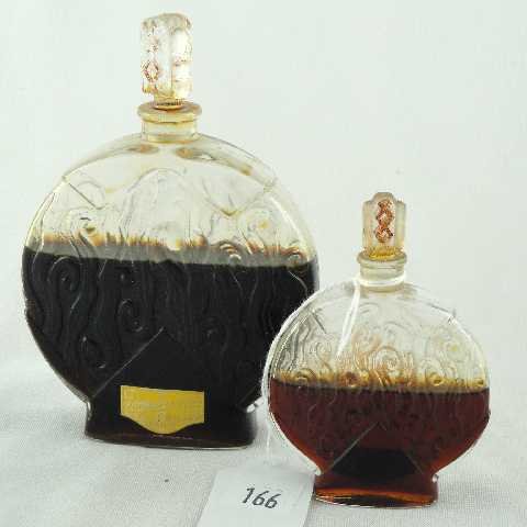 LOT OF 2 - CORDAY TOUJOURS MOI BOTTLES: INCLUDING 5" BOTTLE AND 3.5" BOTTLE