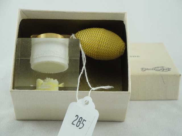 LADY JANE ATOMIZER LUCITE: IN BOX MEASURES 4" WIDE