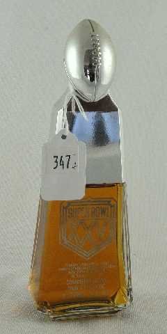 SUPER BOWL XXV - COLOGNE BOTTLE - UNOPENED: MEASURES 8" TALL