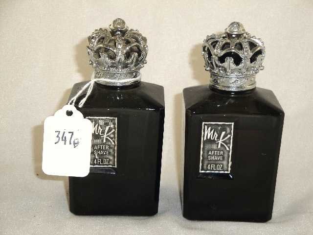 LOT OF 2 - MR. K - AFTER SHAVE 4 OZ BOTTLES: BOTH ONE MONEY!