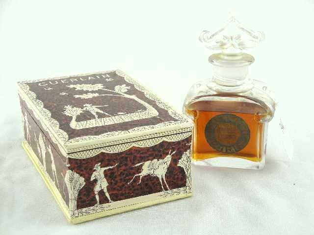 GUERLAIN PARIS BACCARAT BOTTLE IN BOX: BOTTLE MEASURES 4.5"