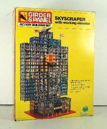 KENNER SKY SCRAPER BUILDING SET: BOX MEASURES 14" X 10.5" X 3.25"