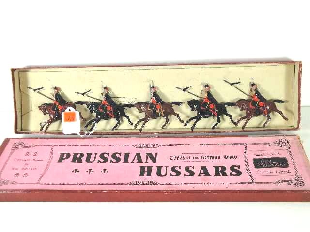 BRITIANS BOXED SOLDIER SET - GERMAN ARMY PRUSSIAN : BOX MEASURES 18.25" X 3.75" X 1.5"