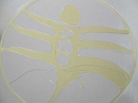 PAUL MAXWELL DIECUT PROTOTYPE: UNTITLED IN PLEXIGLASS FRAME MEASURING 24" SQUARE