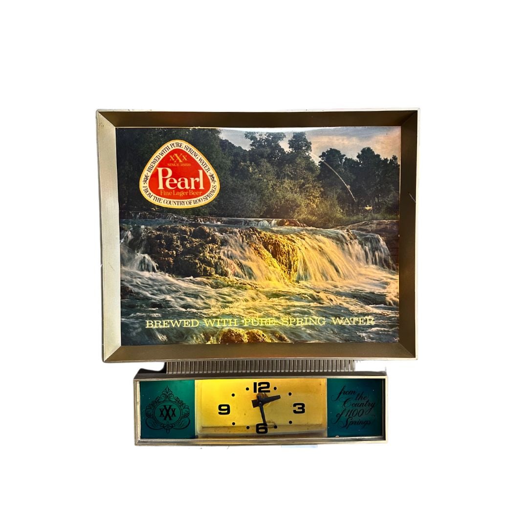 Pearl Beer Moving Waterfall Mutton Clock (1 of 1)